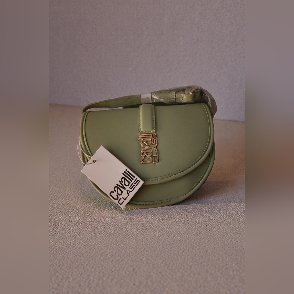 Cavalli Class Marina Saddle Flap Crossbody Bag